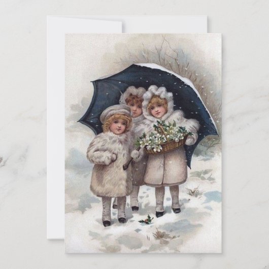 feestelijke kerstavond notitiekaartje (Voorkant)