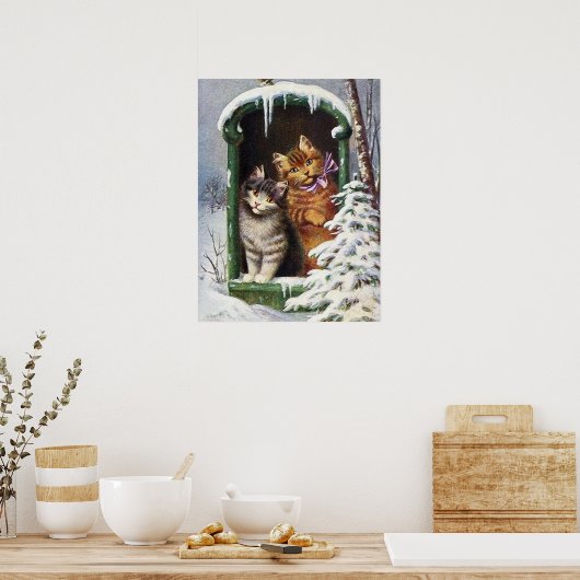 feestelijke kerstavond poster (Keuken)