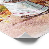 feestelijke kerstavond Santa Angels Poster (Hoek)