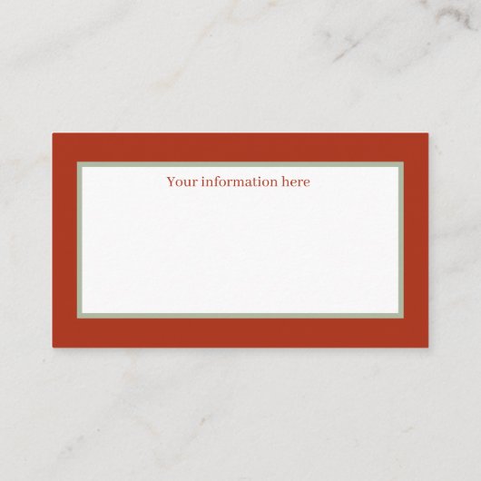 feestelijke kerstavond visitekaartje (Achterkant)