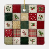 Feestelijke Kerstbal Keramisch Ornament (Achterkant)