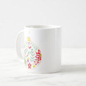 Feestelijke Kerstbal Koffiemok (Voorkant links)