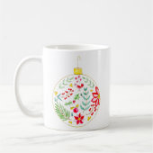 Feestelijke Kerstbal Koffiemok (Links)