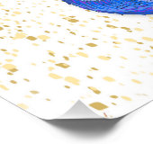 Feestelijke kerstballen & Confetti Perfect Poster (Hoek)