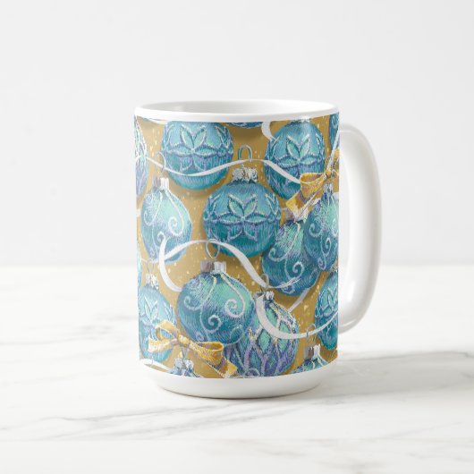 Feestelijke kerstballen Mok (Voorkant rechts)