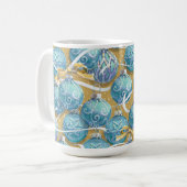 Feestelijke kerstballen Mok (Voorkant links)