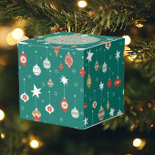 Feestelijke kerstballen & sneeuwvlokken bedankdoosjes