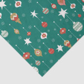 Feestelijke kerstballen & sneeuwvlokken tissuepapier (Detail)