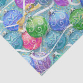 feestelijke kerstballen tissuepapier (Detail)