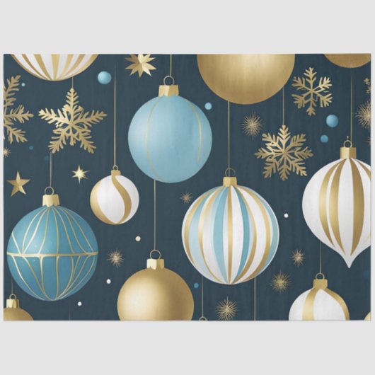Feestelijke kerstballen tissuepapier (Voorkant)