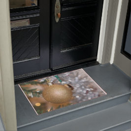 feestelijke kerstbauze deurmat