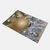 feestelijke kerstbauze deurmat (Schuin)