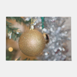 feestelijke kerstbauze deurmat