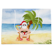 feestelijke kerstbedekking met kerstcadeau voor ho groot cadeauzakje (Voorkant)