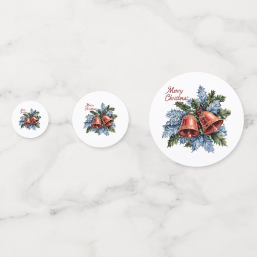 Feestelijke kerstbel Confetti (Voorkanten)