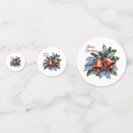 Feestelijke kerstbel Confetti (Achterkanten)