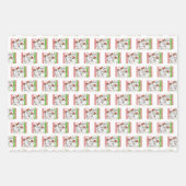 feestelijke kerstberen uit het land inpakpapier vel (Voorkant)