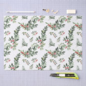 Feestelijke kerstbladeren Waterverf stijl vakantie Tissuepapier (Craft)