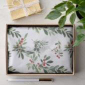 Feestelijke kerstbladeren Waterverf stijl vakantie Tissuepapier (Geschenk)