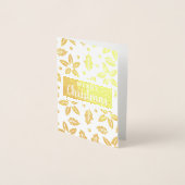 feestelijke kerstbloemen folie kaarten (Voorkant)