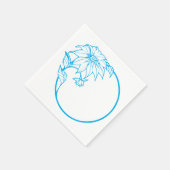 Feestelijke kerstbloesemservetten servet (Hoek)