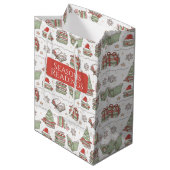 Feestelijke Kerstboeken Lezen Medium Cadeauzakje (Voorkant Gekanteld)