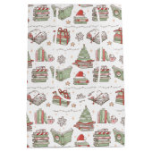 Feestelijke Kerstboeken Lezen Medium Cadeauzakje (Achterkant)