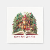 Feestelijke Kerstboekenclub Servet (Voorkant)