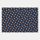 feestelijke kerstbomen en ontbijtkoek inpakpapier vel (Voorkant 2)