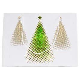 feestelijke kerstbomen groot cadeauzakje