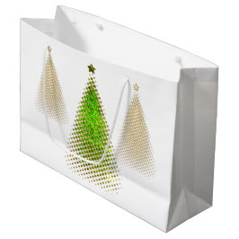 feestelijke kerstbomen groot cadeauzakje