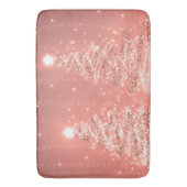 feestelijke kerstbomen Roos Gold  Badmat (Voorkant Verticaal)