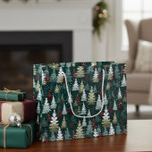 Feestelijke Kerstbomen Sneeuw Groot Cadeauzakje