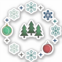 Feestelijke Kerstbomen & Sneeuwvlokken