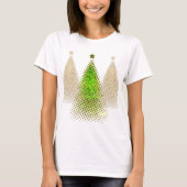 feestelijke kerstbomen t-shirt (Voorkant)