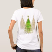 feestelijke kerstbomen t-shirt (Achterkant)