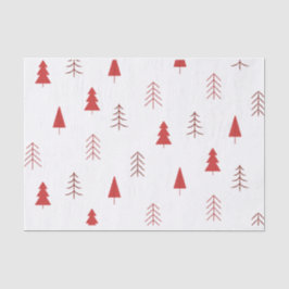 feestelijke kerstbomen tissuepapier