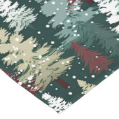 Feestelijke kerstbomen Winter Sneeuwvakantie Lange Tafelloper (Hoek)