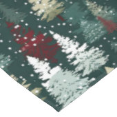 Feestelijke kerstbomen Winter Sneeuwvakantie Tafelkleed (Gekanteld)