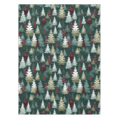 Feestelijke kerstbomen Winter Sneeuwvakantie Tafelkleed (Voorkant)