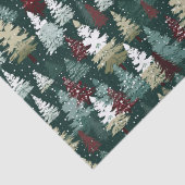 Feestelijke kerstbomen Winter Sneeuwvakantie Tissuepapier (Detail)