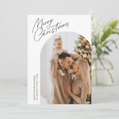 feestelijke kerstboog feestdagenkaart (Staand voorkant)