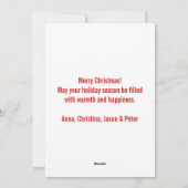 Feestelijke Kerstboog Vormig Foto Lijst Feestdagenkaart (Achterkant)