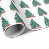 Feestelijke Kerstboom & cadeaus Cadeaupapier (Rol Hoek)