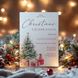 Feestelijke Kerstboom & Cadeaus Kerstfeest Kaart