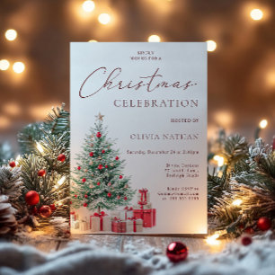 Feestelijke Kerstboom & Cadeaus Kerstfeest Kaart