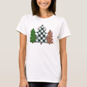 Feestelijke Kerstboom Collage Shirt - Vakantie T-s (Voorkant)