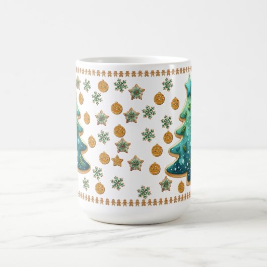 Feestelijke Kerstboom Cookie Mok (Center)