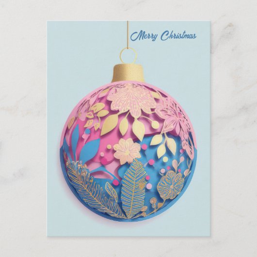 Feestelijke Kerstboom Groet Briefkaart (Voorkant)