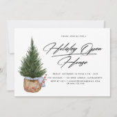 feestelijke kerstboom | Holiday Open House Kaart (Voorkant)